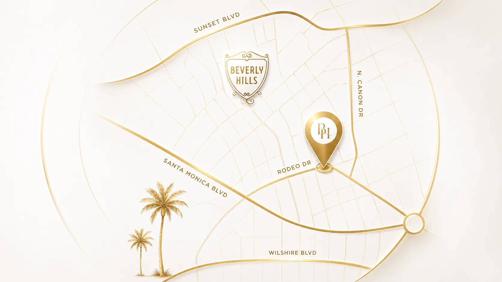 Skin IQ MedSpa Beverly Hills location map outline